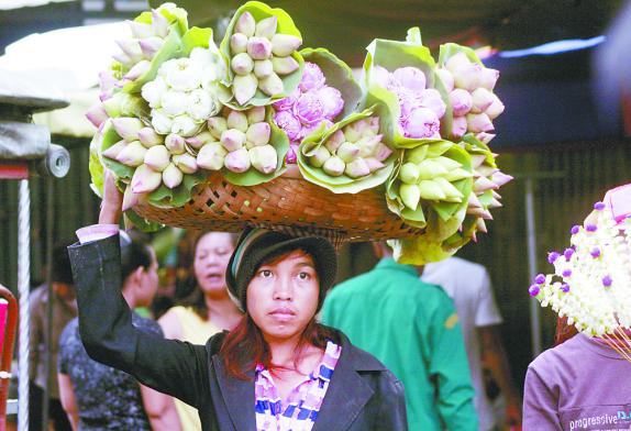 柬埔寨的佛教与莲花不分秋色